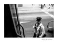 Waiting for a tram